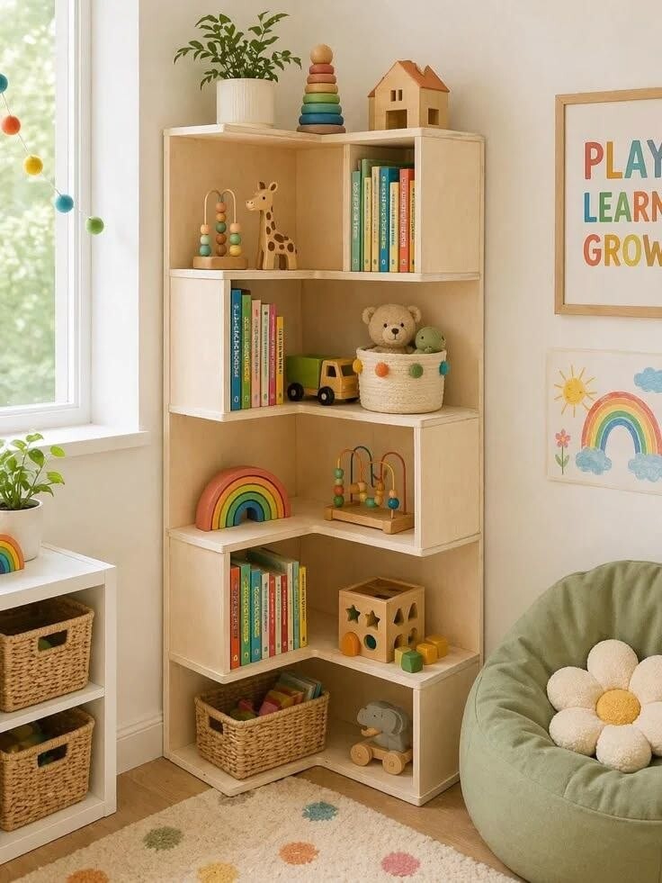Playful children’s bookshelf — new HiVibes portfolio design reference