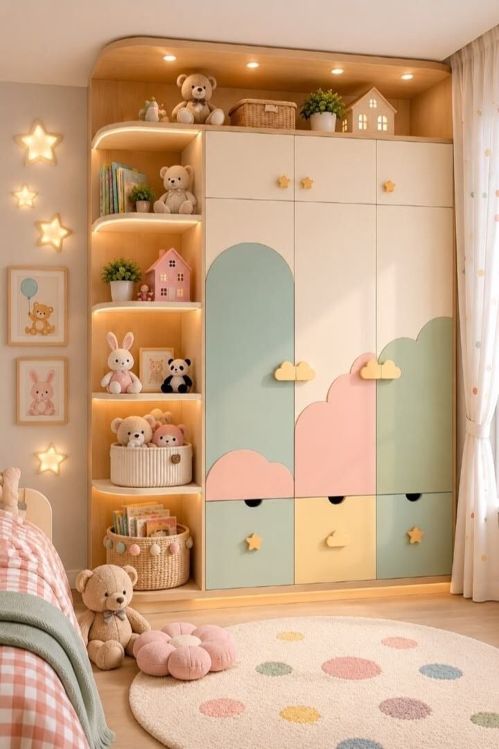 Rainbow children’s wardrobe — new HiVibes portfolio design reference