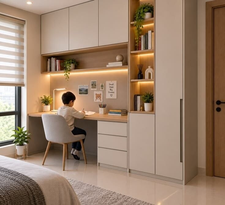 Integrated bedroom study — new HiVibes portfolio design reference