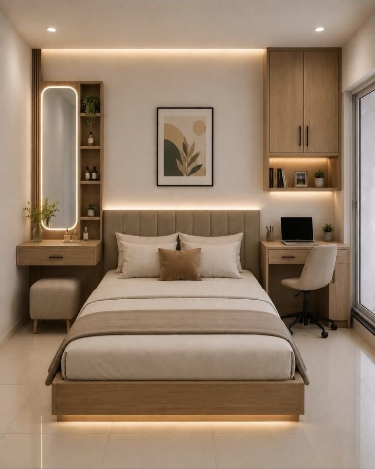 Arched panel bedroom — new HiVibes portfolio design reference