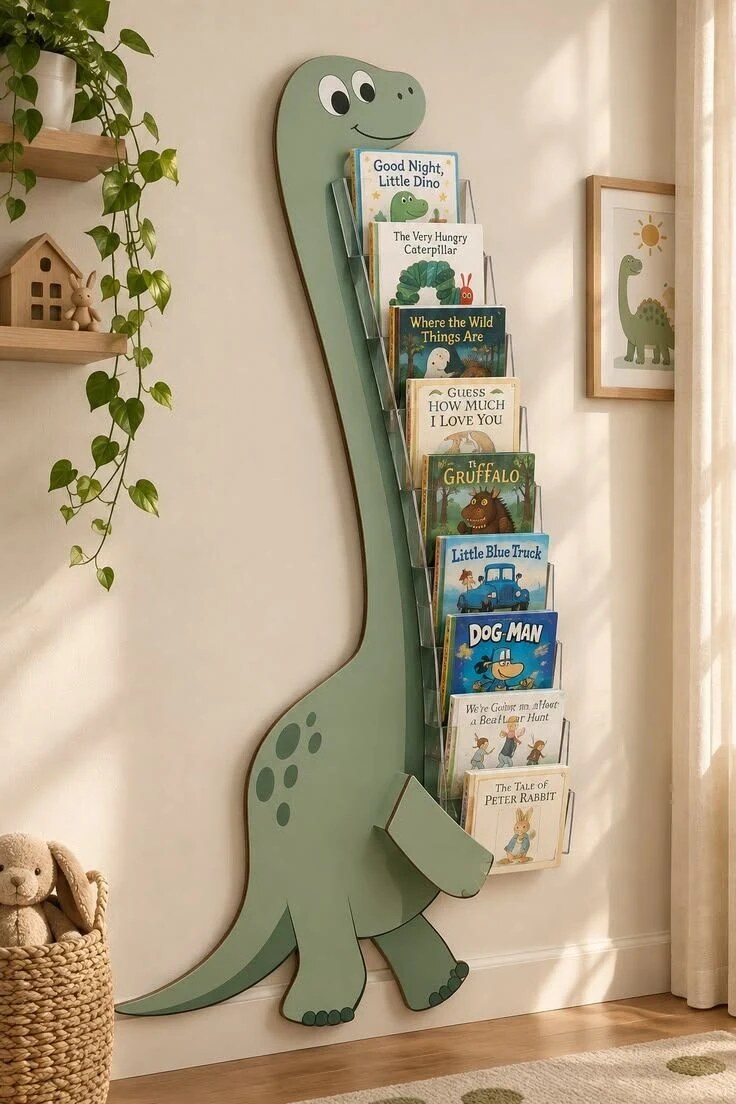 Playful Reading Rack — Space management interior design reference